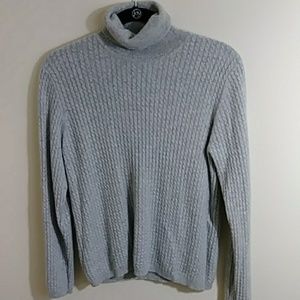 McDuff Gray Cashmere Sweater Sz M